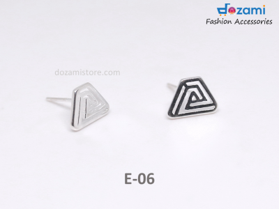 S925 Silver Korean Style Earrings Shape Series (E-06)