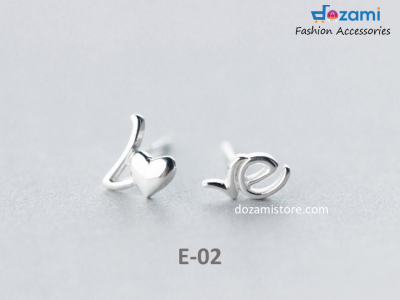 S925 Silver Korean Style Earrings Shape Series (E-02)