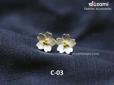 S925 Silver Korean Style Earrings Plant Series (C-03)