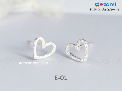 S925 Silver Korean Style Earrings Shape Series (E-01)
