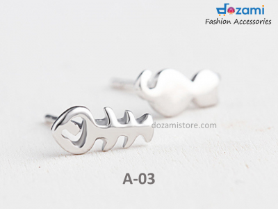 S925 Silver Korean Style Earrings Cat Series (A-03)