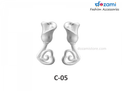 S925 Silver Korean Style Earrings Plant Series (C-05)