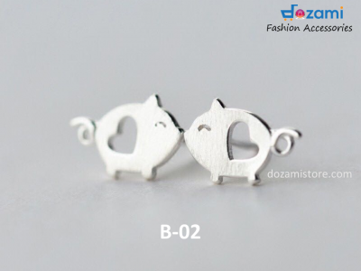 S925 Silver Korean Style Earrings Animal Series (B-02)