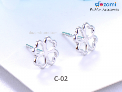 S925 Silver Korean Style Earrings Plant Series (C-02)