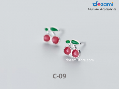 S925 Silver Korean Style Earrings Plant Series (C-09)